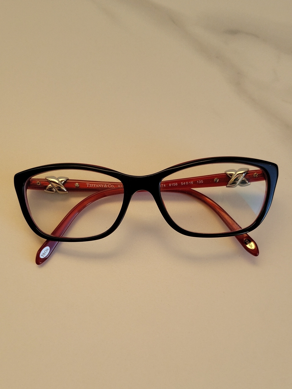 Tiffany & Co. Black / Red Glasses Frame